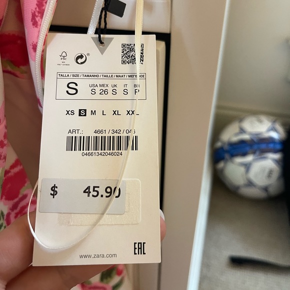 ZARA Floral Corset Style Dress - Picture 5 of 5